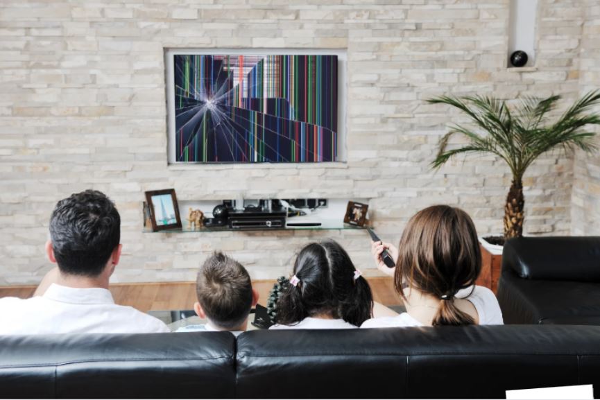 テレビ 液晶割れ